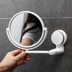 Rotating Wall-Mounted Bath Mirror with Suction for Easy Viewing