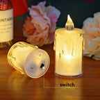 LED Electronic Flameless Candle – Warm Light Battery Operated