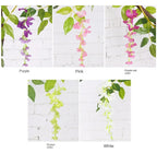 Artificial Wisteria Rattan Strings Indoor & Outdoor Bridal Shower Decor