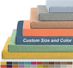 Custom Size Bench Cushion – Removable, Washable Seat Pad for Home Furniture