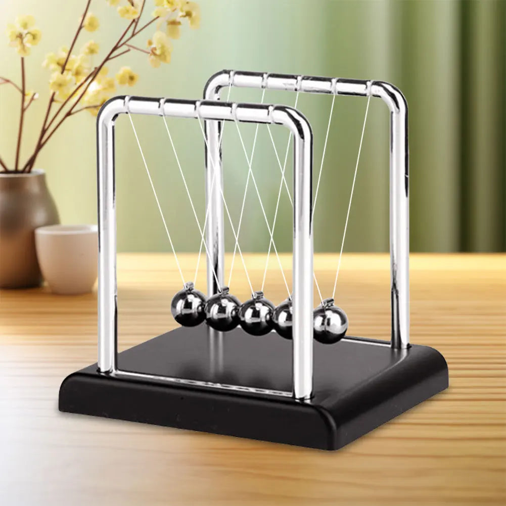 Newton Cradle Balance Steel Balls Physics Pendulum Desk Toy Stress Relief