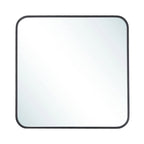 Modern Square Wall Mirror with Aluminum Alloy Frame Bathroom Decoration