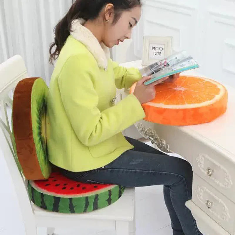 Round Pastoral Memory Foam Seat Cushion – Soft Plush Bed & Chair Pad