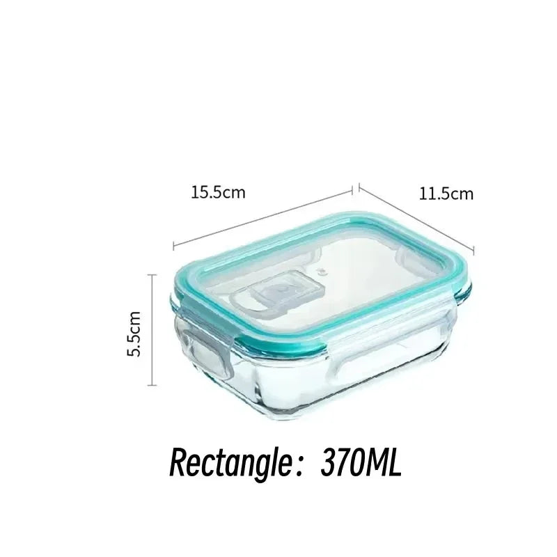 High Borosilicate Glass Lunch Box – Airtight, Reusable, Food-Grade, Eco-Friendly Bento Container