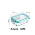High Borosilicate Glass Lunch Box – Airtight, Reusable, Food-Grade, Eco-Friendly Bento Container