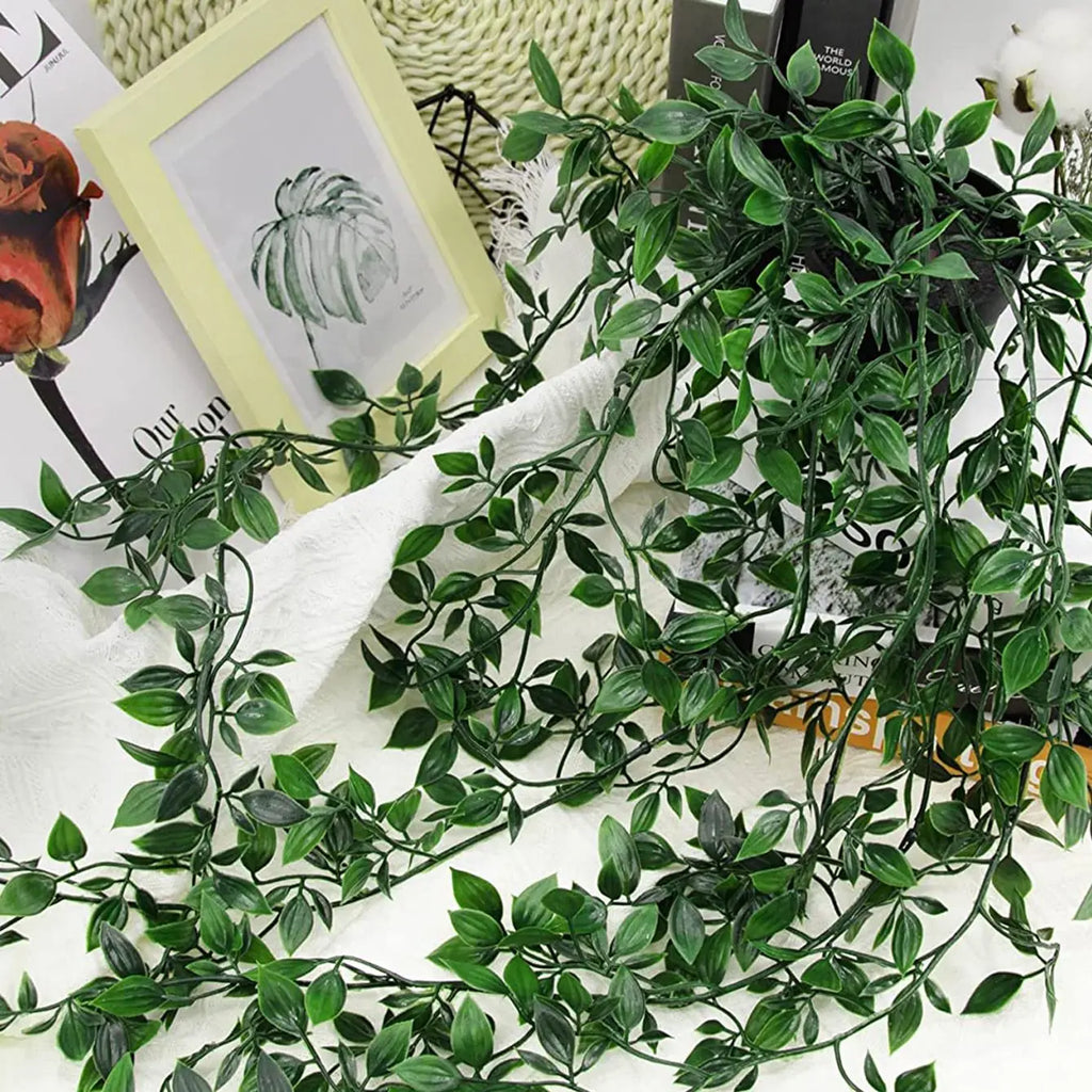 Artificial Ivy Plant with Plastic Leaf Pots – 65cm