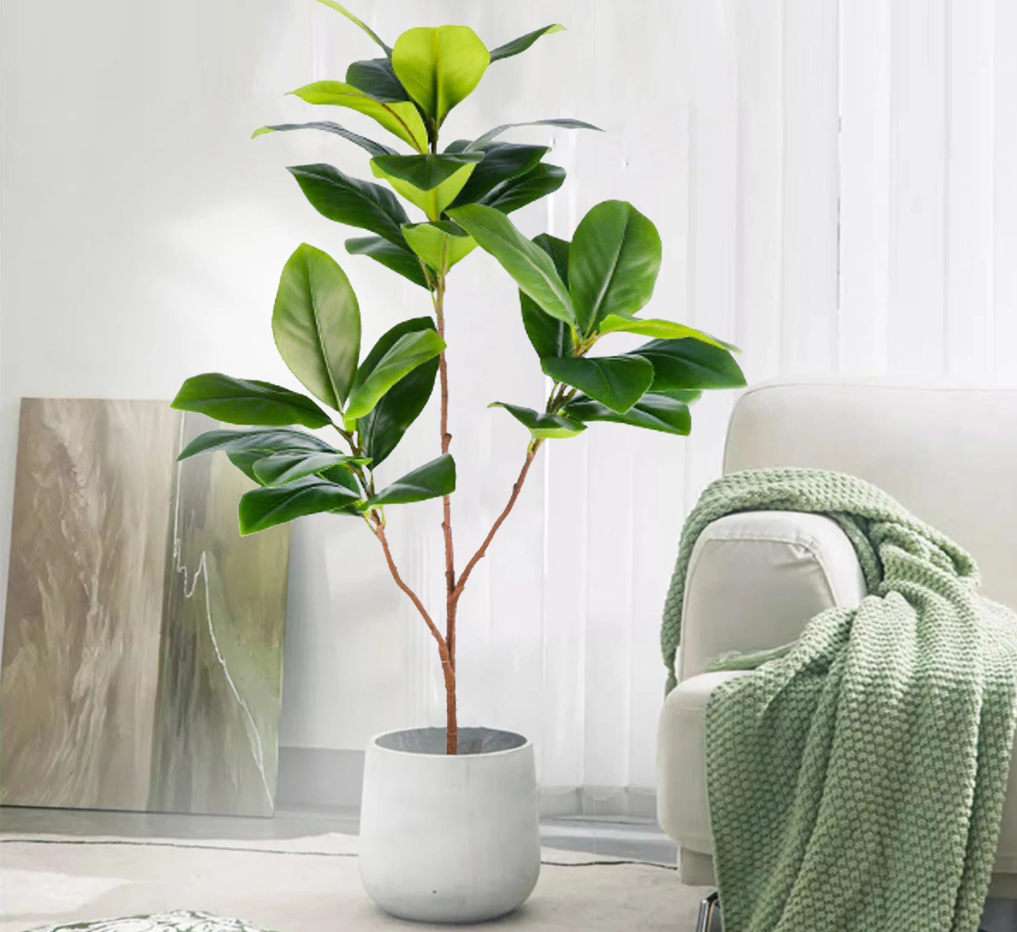 77–135cm Artificial Fiddle Leaf Ficus Fig Tree