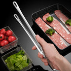 2-Piece 304 Stainless Steel Kitchen Tongs Set – 24cm & 28cm