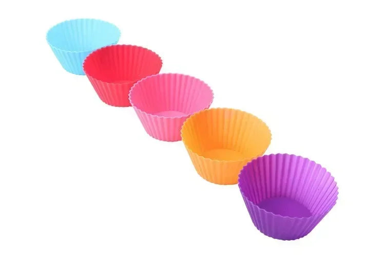 Silicone Muffin Cake Molds – Reusable, Non-Stick Baking Cups