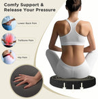 Round Linen Seat Cushion – Breathable PU Foam Pad for Dining & Bar Chairs