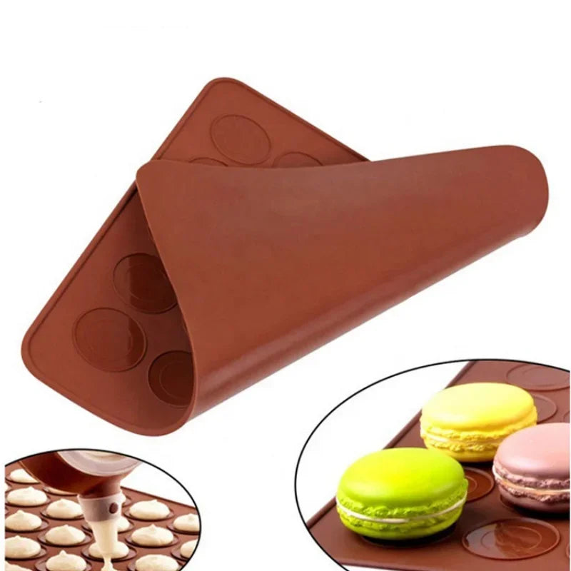 Fodeliake Silicone Macaron Mold – Non-Stick Baking Mat