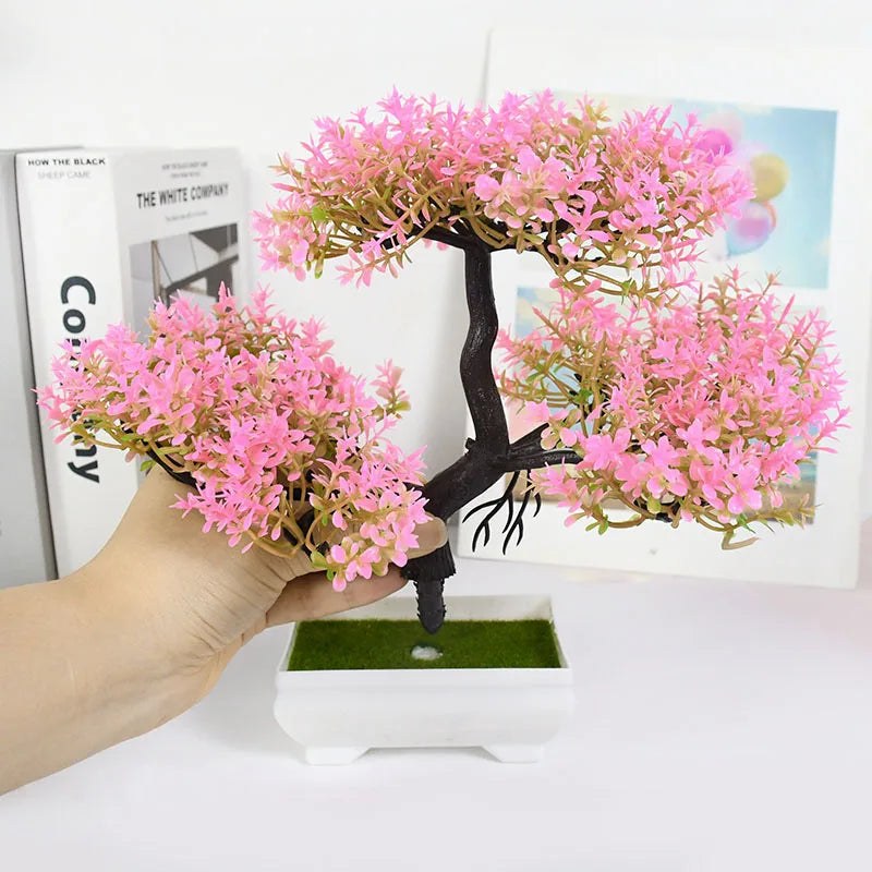 Artificial Bonsai Small Tree – Desktop Potted Decor