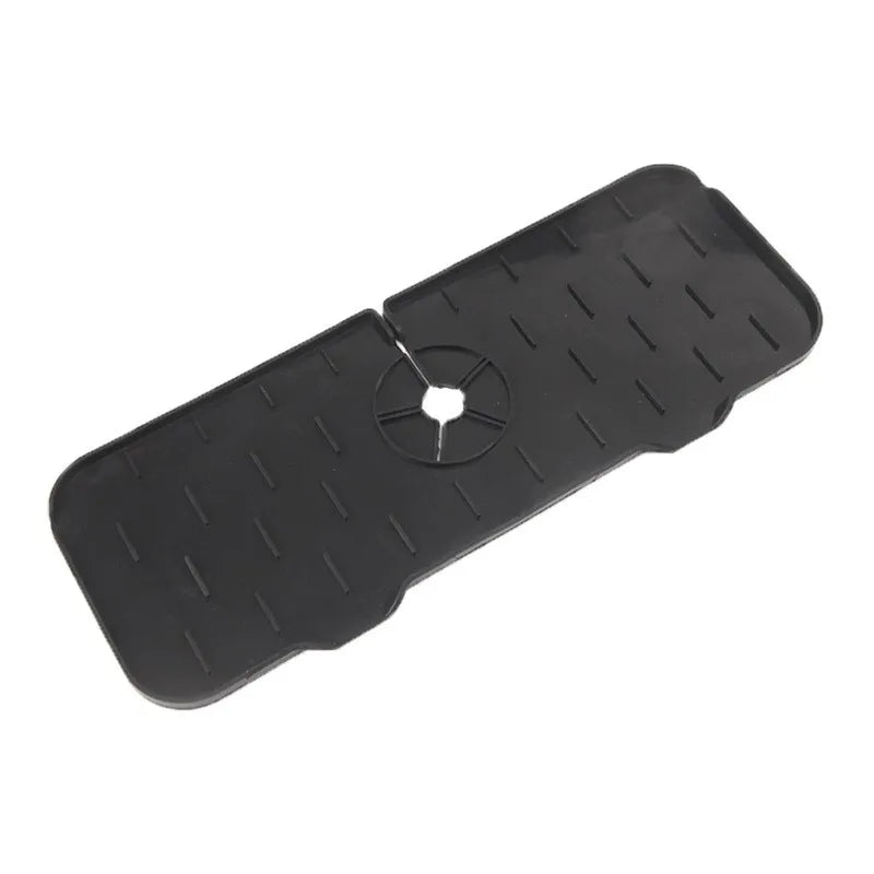 Silicone Kitchen Faucet Mat – Foldable Sink Drainer & Splash Protector