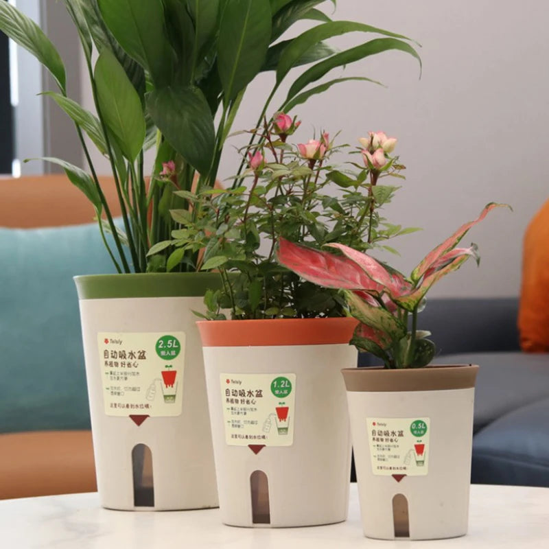 Double Layer Self-Watering Hydroponic Flower Pot