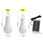 Solar USB Rechargeable LED Camping Light Dimmable Emergency