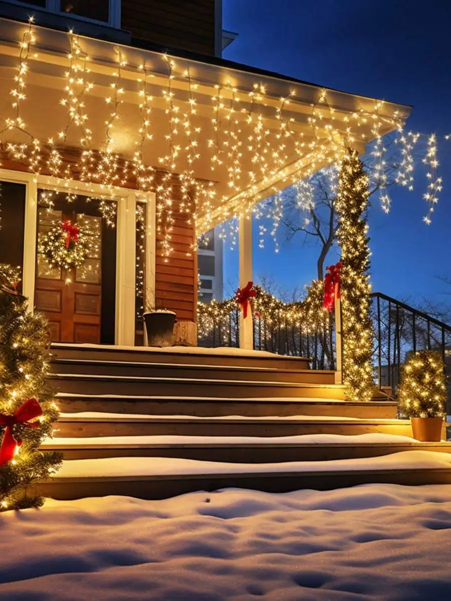 Solar LED Holiday Light IP65 Waterproof Battery-Included Modern Style