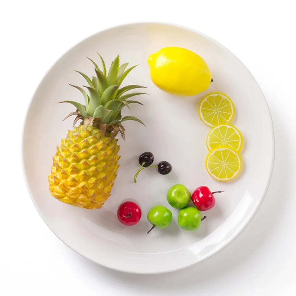 Round White Melamine Dish – Durable Plate for Home, Restaurant, Kitchen