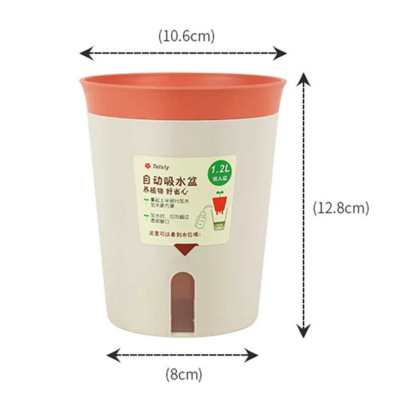 Double Layer Self-Watering Hydroponic Flower Pot