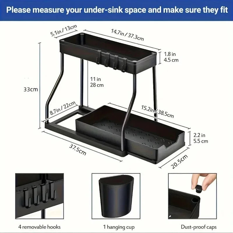 Polyester Drawer Organizer – Multi-Purpose Storage with Drawers