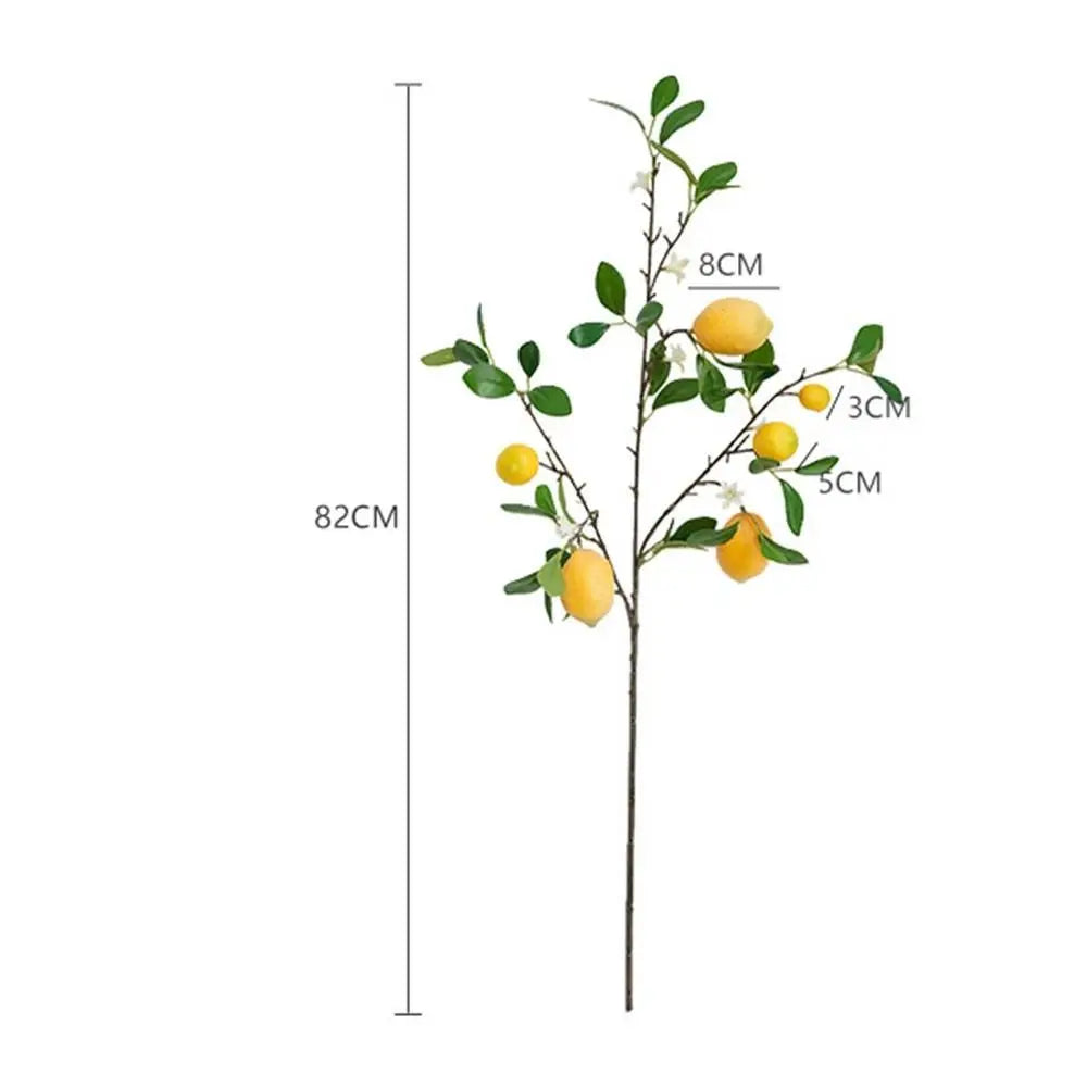 Artificial Lemon Branch European Style Decor