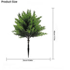2pcs Outdoor Artificial Spherical Pine Trees with Stakes