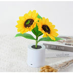 Sunflower LED Night Light – USB Warm Floral Bedside Lamp