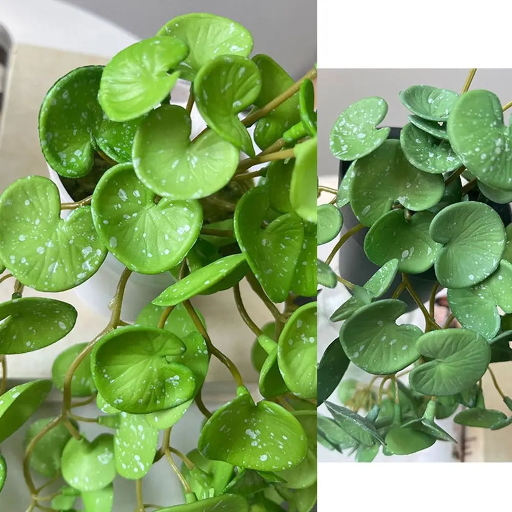 Artificial Mini Copper Coin Grass Plant for Decor