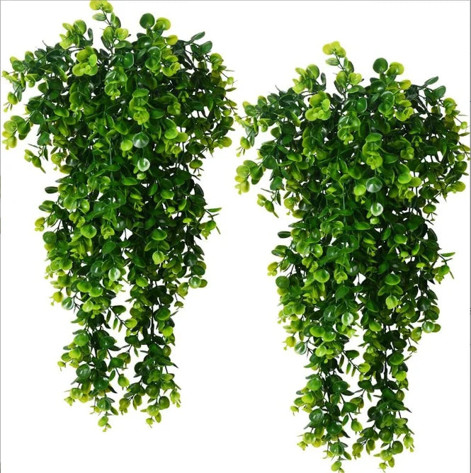 2Pcs Artificial Black Hanging Vine Plants UV Resistant