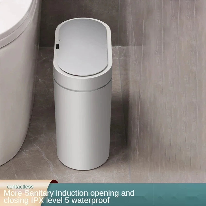 7L Smart Sensor Trash Can Automatic Touchless Household Kitchen & Bathroom Waterproof Bin