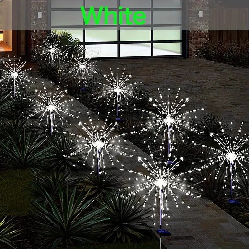 Solar LED Garden Lights Copper Wire DIY Holiday Waterproof Outdoor Decor