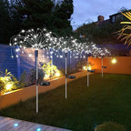 Solar LED Garden Lights Copper Wire DIY Holiday Waterproof Outdoor Decor