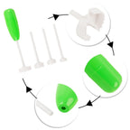 4pc Vegetable Spiral Cutter & Corer Set – Veggie Corkscrew Carver Drill Tool for Stuffed Peppers, Courgettes & Fruit