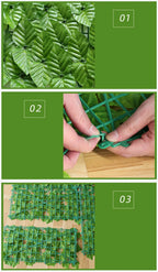 Amuixui Artificial Leaf Fence Panel Outdoor Privacy & Decorative Decor
