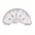 Elegant Bridal Feather Fan Wedding Party Accessory Decorative Fan