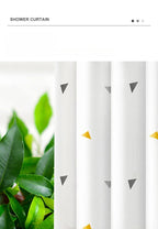 Modern PEVA Waterproof Shower Curtain 100x180cm – Leaf Print