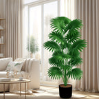 43.3" Artificial Palm Tree Large Tropical Plant Indoor Outdoor