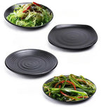 CERAMICS Round Plastic Plate – Solid Color Durable Tableware