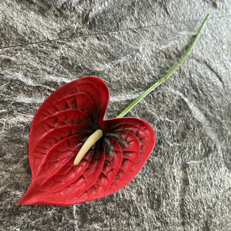 3D Printing Anthurium Artificial Flower – Wedding & Home Decor, 33cm Faux Palm