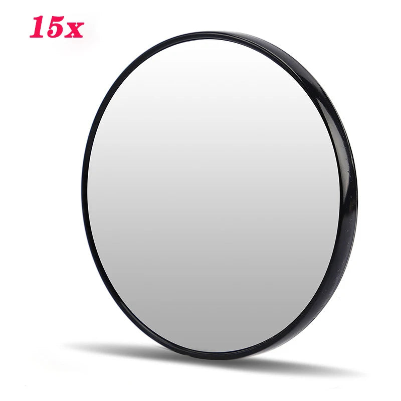 8.8CM 5X/10X/15X Magnifying Mirror with Suction Cup for Makeup, Shower & Bathroom