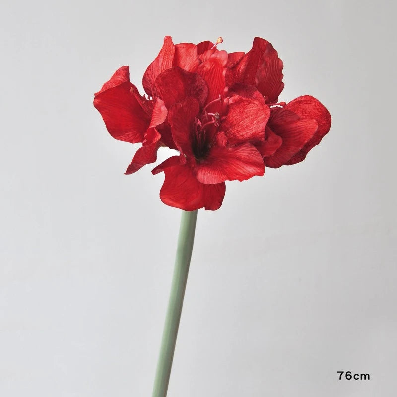 76CM Artificial Hippeastrum Silk Flower for Wedding & Home Decor