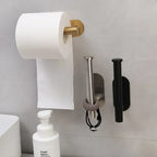 Self Adhesive Toilet Paper Holder Gold Stainless Steel