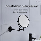 360° Rotating Double-Sided Wall Mirror with 3X Magnification and Flexibility