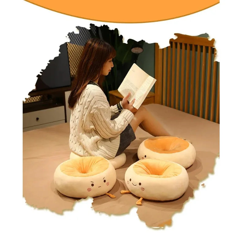 Round Anime Polka Dot Seat Cushion – Memory Foam Comfort for Adults