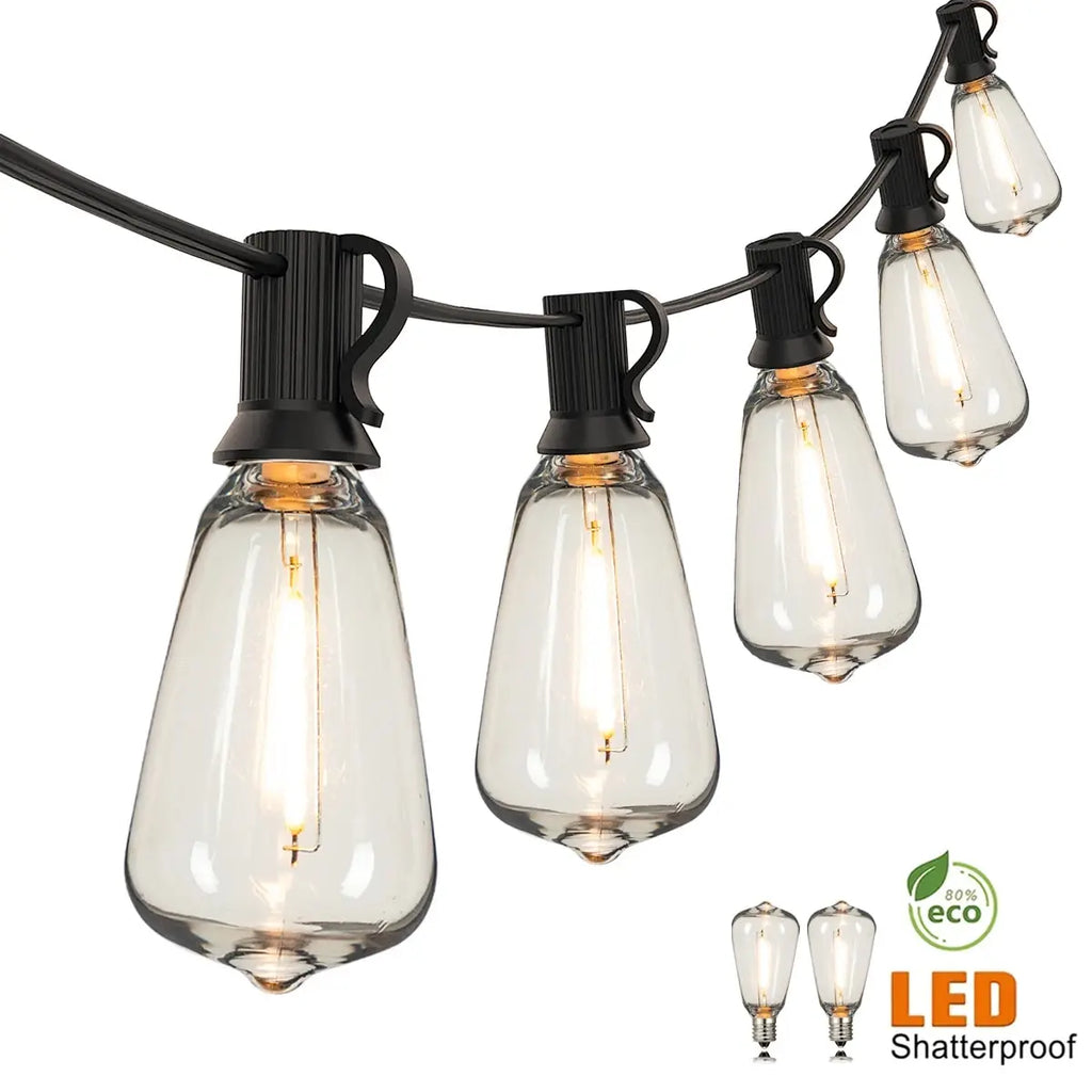 ST38 Water Drop String Lights 220V IP44 Waterproof Decorative