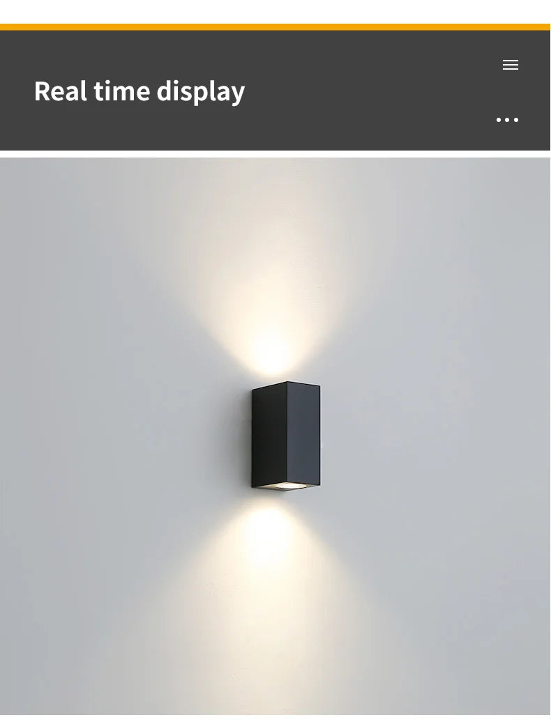 Modern Outdoor Wall Lamp GU10 IP65 Waterproof Aluminum