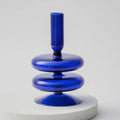 Handmade Nordic Glass Candlestick – Retro Candle Holder & Vase