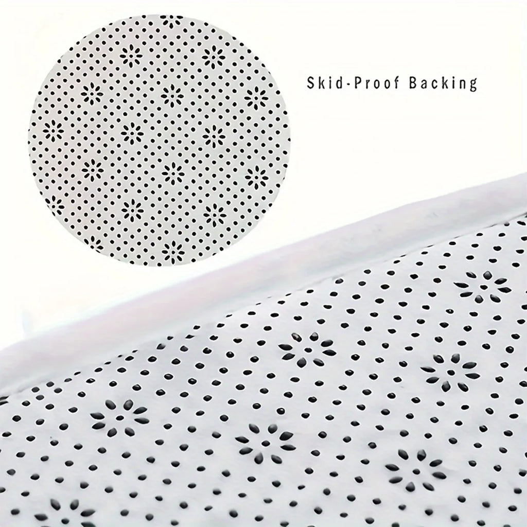 Curved Thickened Bathroom Mat – Absorbent Non-Slip Shower & Toilet Floor Mat
