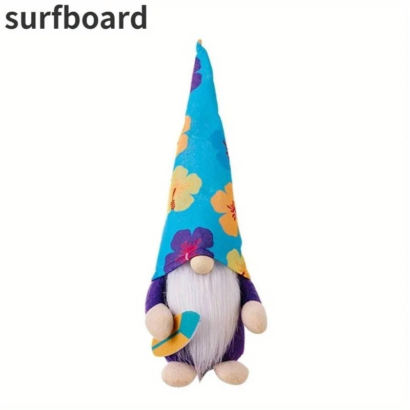 Summer Ocean Gnome Decorative Fabric Ornament for Home & Party Decor