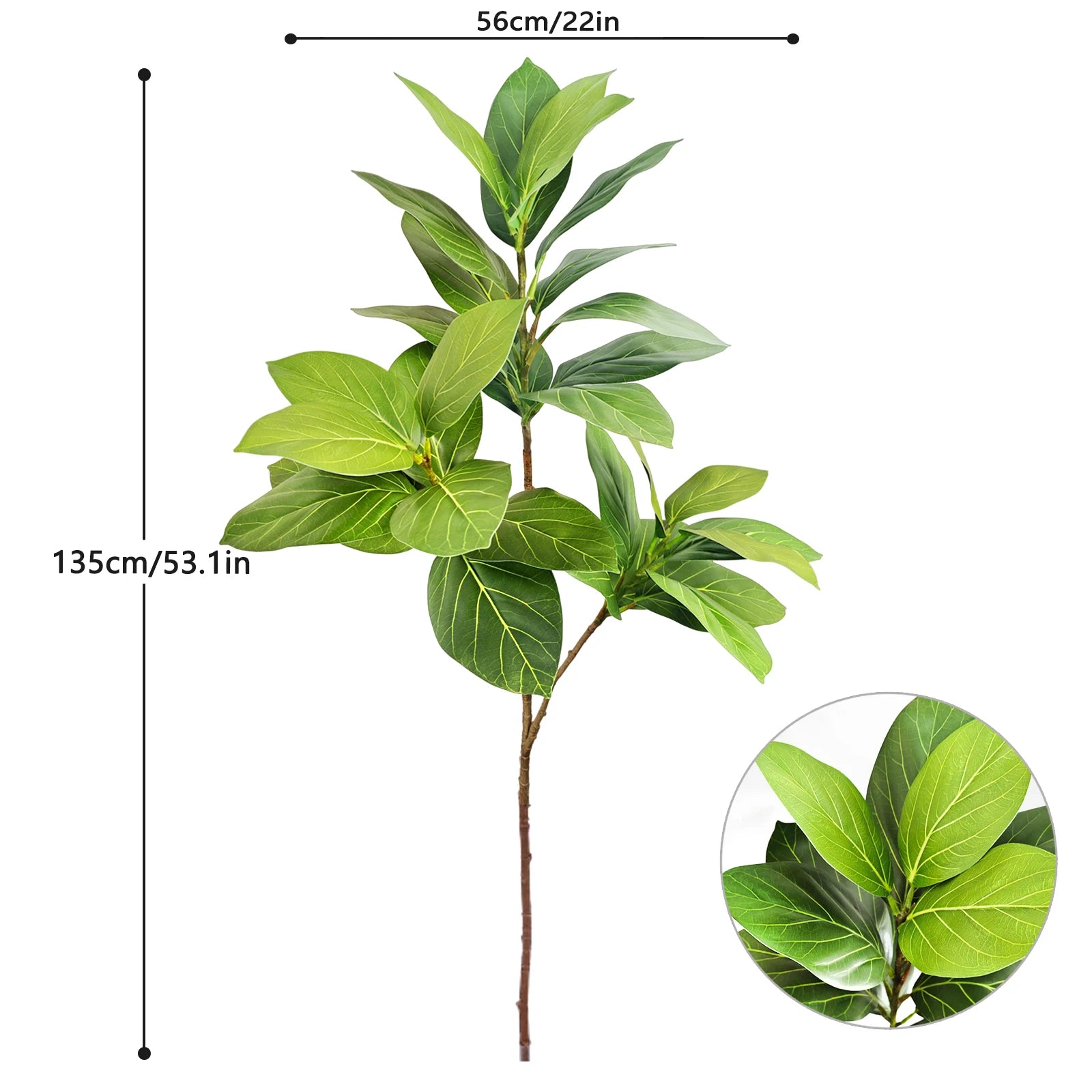 77–135cm Artificial Fiddle Leaf Ficus Fig Tree