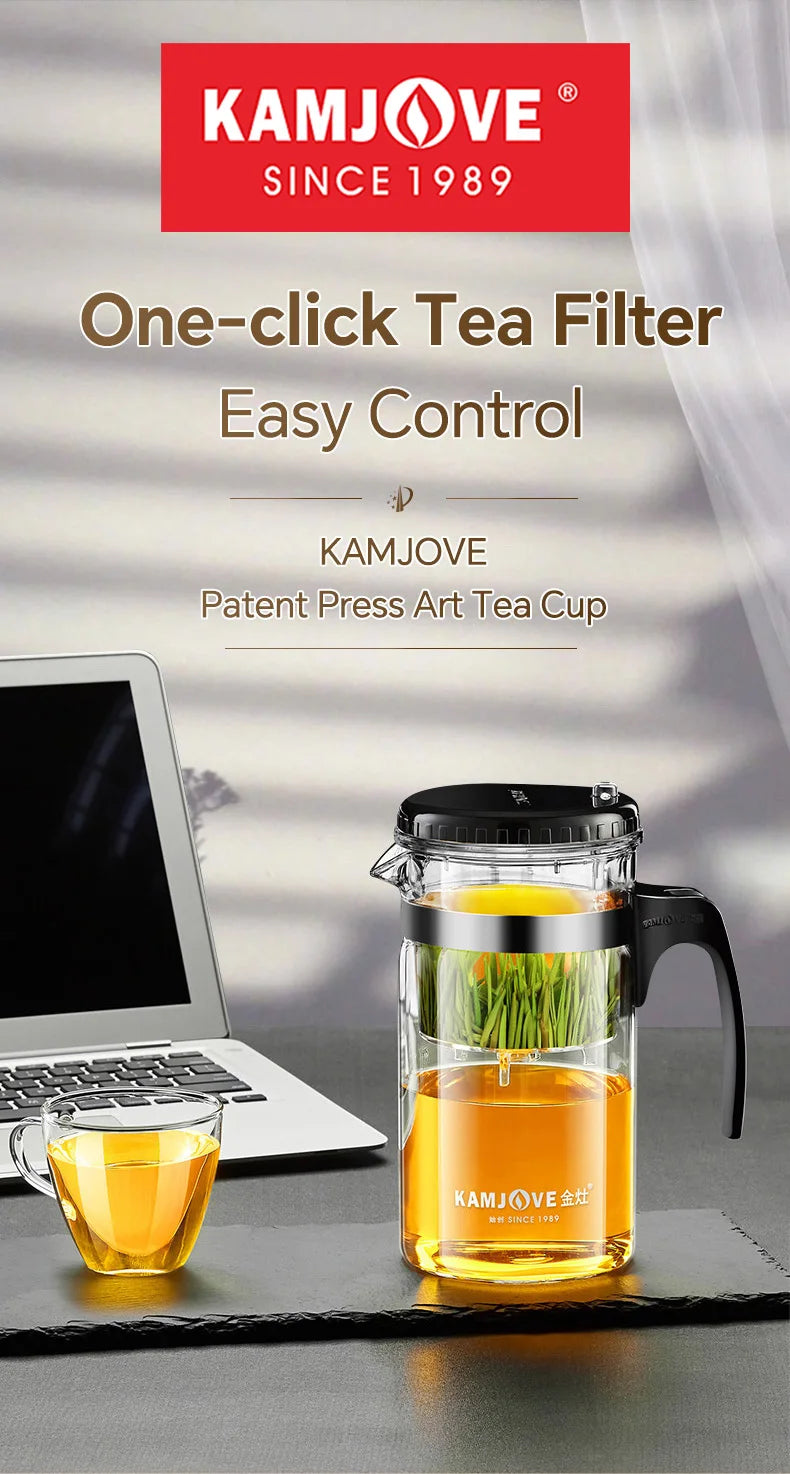1.0L Transparent Heat-Resistant Glass Pot – Manual Blow Molded